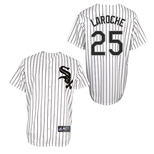 Adam LaRoche #25 Youth Baseball Jersey-Chicago White Sox Authentic Home White Cool Base MLB Jersey